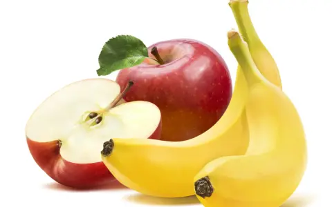 Mele rosse e banane gialle, un duo che spiega perchè le mele fanno maturare la frutta.