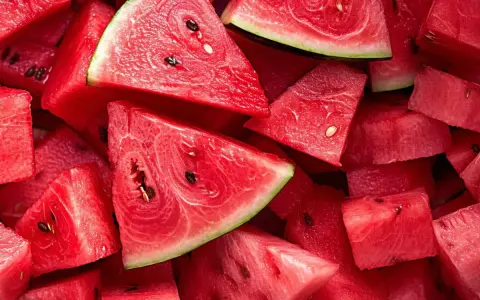 Fette succose di anguria, pronte per essere gustate. Il frutto perfetto da coltivare in estate per rinfrescarsi.