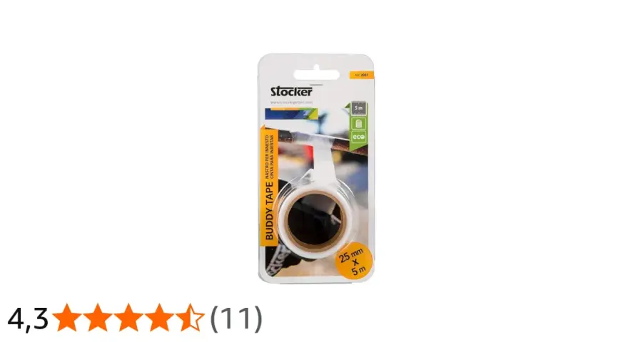 Rotolo di nastro per innesti Buddy Tape Stocker, 25 mm x 5 m, ideale per proteggere e favorire la cicatrizzazione delle piante.